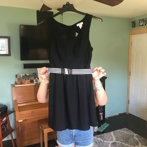 Short Black Dress w/ Belt